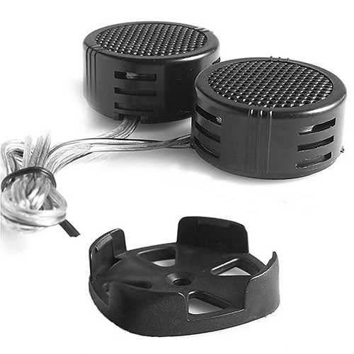 500W Ronde Vorm 20V 2 Stuks 500W Hoge Frequentie Super Power Luid Dome Speaker Tweeter Voor Auto accessoires Zwart Speakers