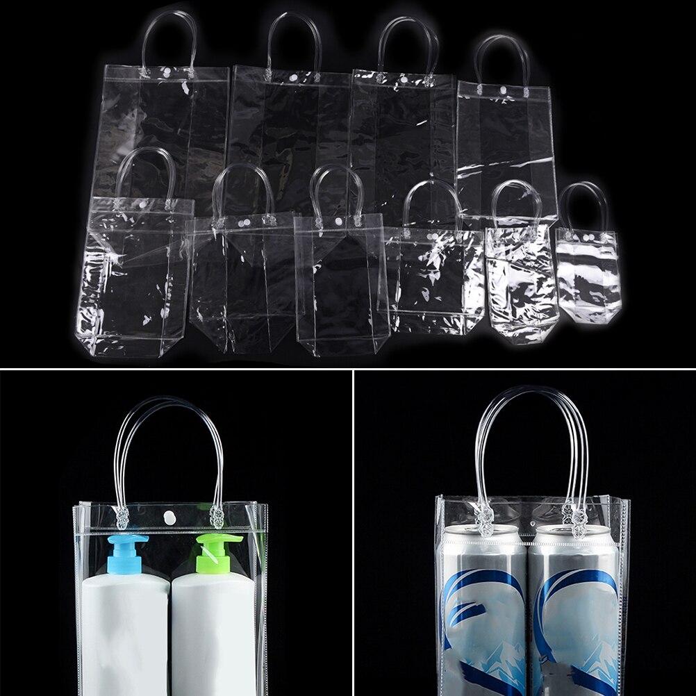 Waterproof Plastic PVC Travel Cosmetic Bag Makeup Bags Portable10 Sizes Clear Transparent