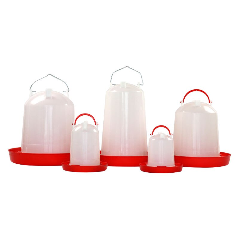 2 Pcs Poultry Water Bucket 750ML/1.5L/6L Chicken Drinking Fountain Barrel Water bucket Quail drinking Bird equipment Feeder: 1.5L