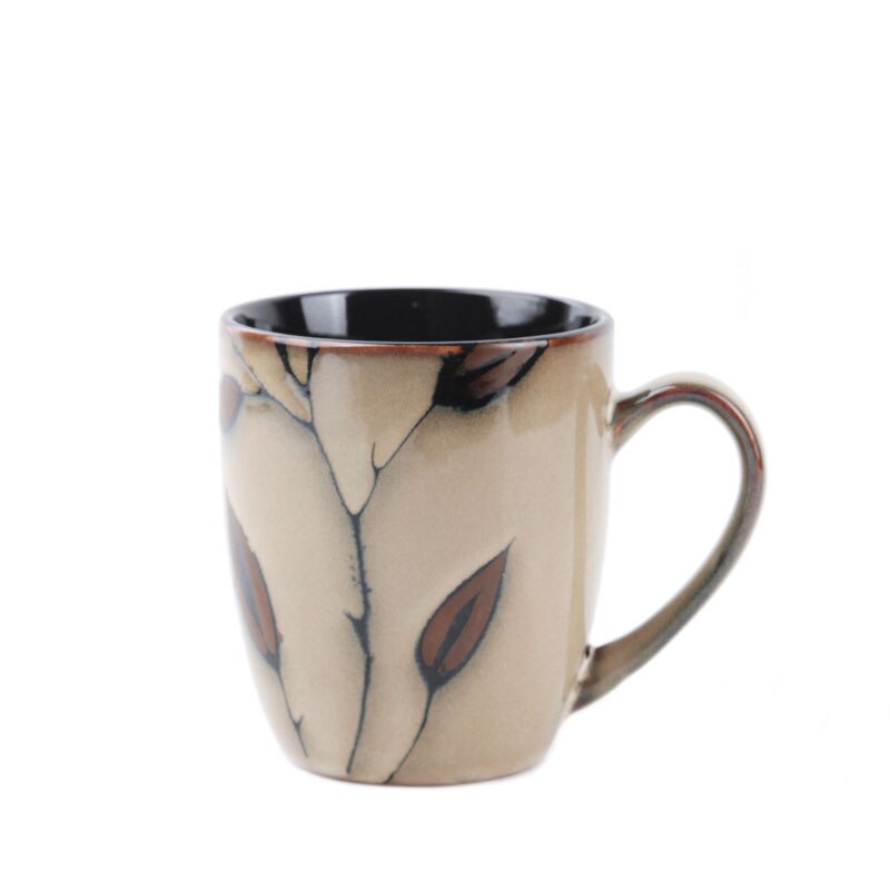 Coffee Cup Set Simple European Style Small Luxury Coffee Cup and Saucer Household Ceramic Coffee Utensils Mug Milk Cup: Mug cup