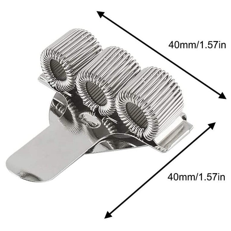 6 stk triple-hul penneholder med lommeclip pen clipboard holder pen klip organizer til bærbare hjemmekontor lomme