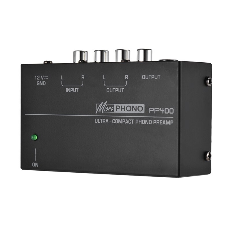 Ultra-Compact Phono Preamp Preamplifier With Rca 1/4 Inch Trs Interfaces Preamplificador Phono Preamp(Us Plug)