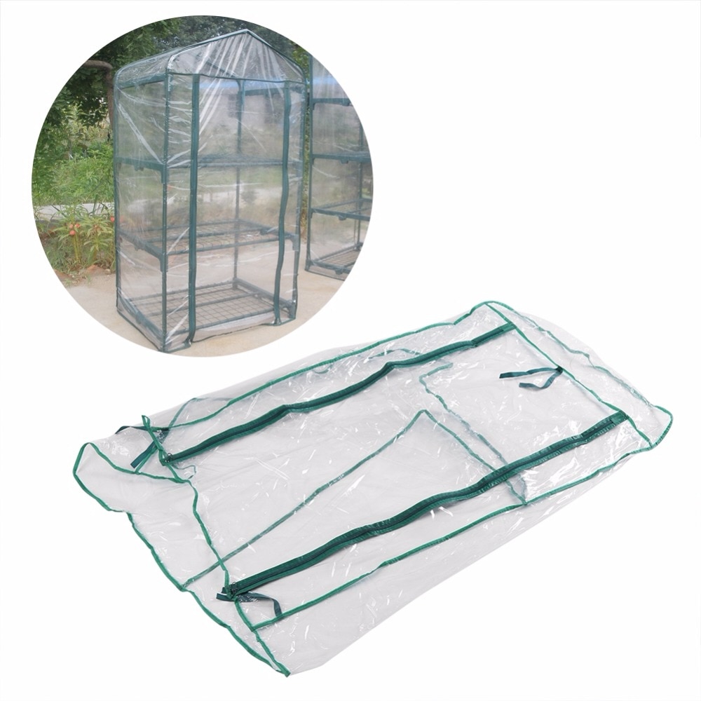 Mini cubierta de invernadero de jardín cubierta de PVC transparente cálido para plantas de semillero de cultivo al aire libre cubierta de invernadero de flores