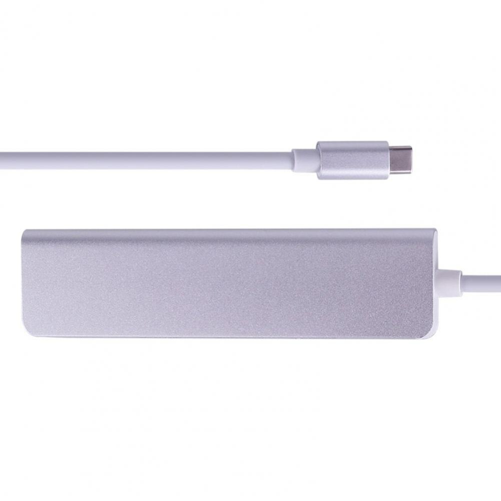 4-In-1 High Speed Type-C Naar Hdmi-Compatibel USB3.0 Hub Adapter Draagbare Duurzaam Voor computer
