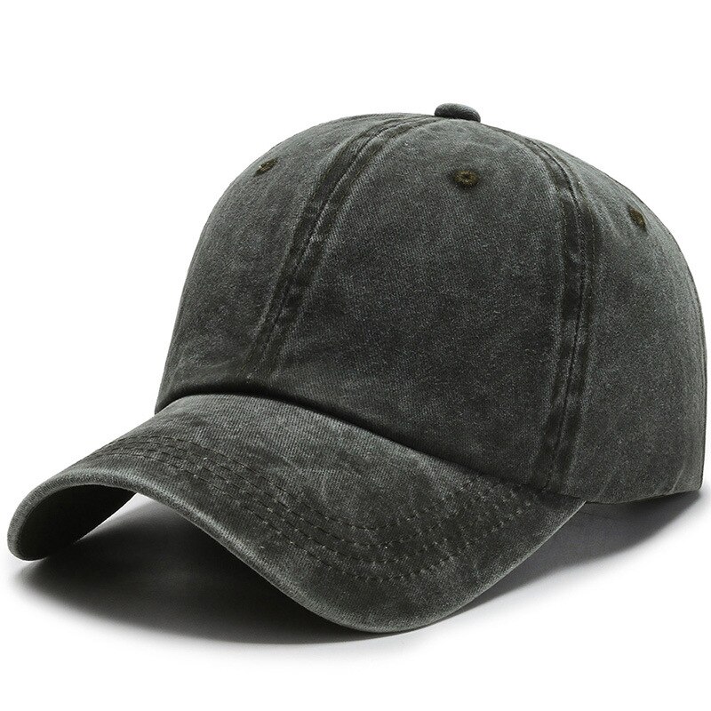 Baseball-lippis miesten snapback-lippis naisille yksiväriset lippalakit vintage-puuvillalippikset miehille luuurheilulippikset: Armeijan vihreä