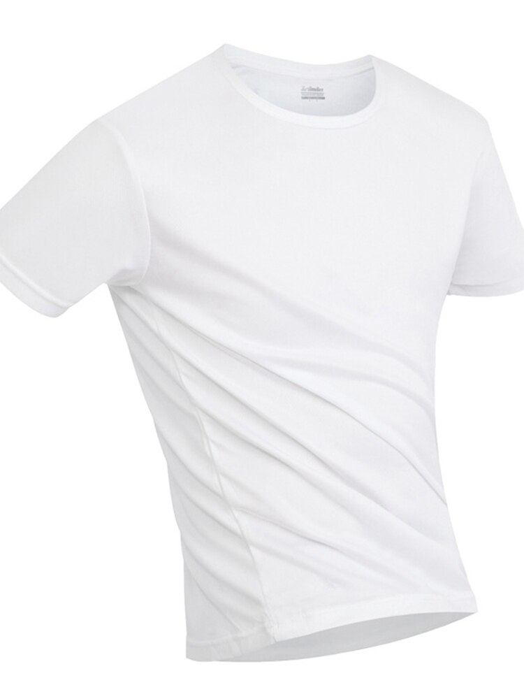 Mannen T-Shirt Anti-Vuile Waterdichte Hydrofobe Stainproof Ademend Shirt Antifouling Snel Droog Top Korte Mouw T-Shirt: White / M