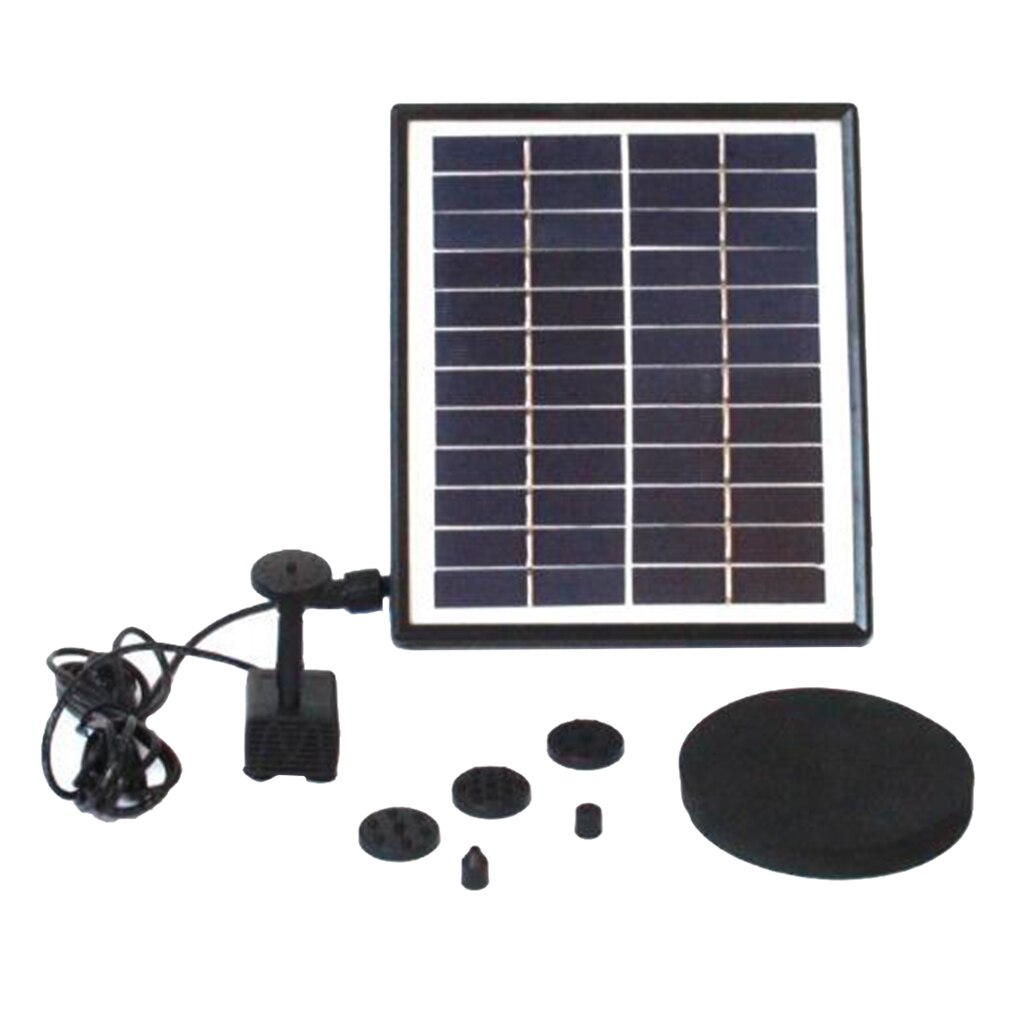 12V 5W Solar Fountain Pump Solar Water Pump Floating Fountain for Bird Bath Water Cycling Fish Tank Garden Solar Water Pump Kit