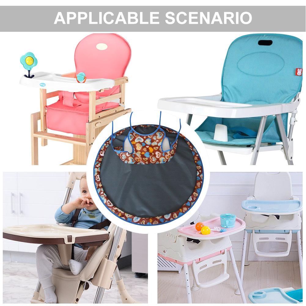 Baby Feeding Saucer Pad Mat Highchair Cover Anti-dirty Table Pad Germ Prevents Food And Toys Falling To Floor