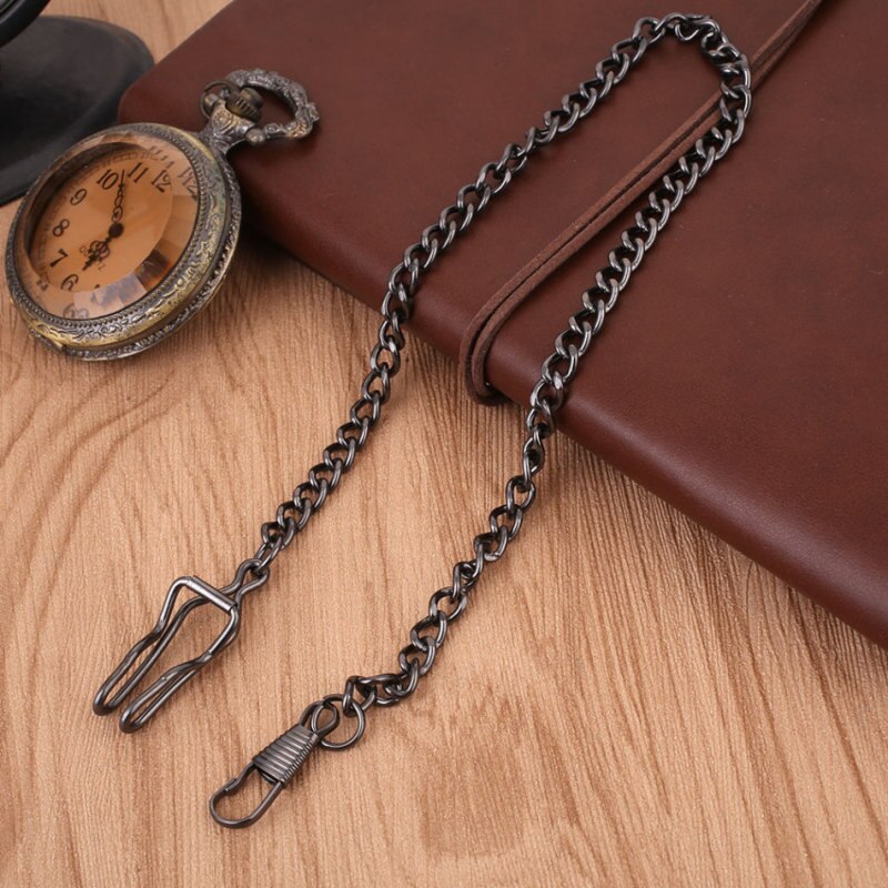 Catena per orologio da tasca in lega di bronzo bianco/nero/verde bronzo/oro/rosso catena per orologio da tasca Vintage ▾