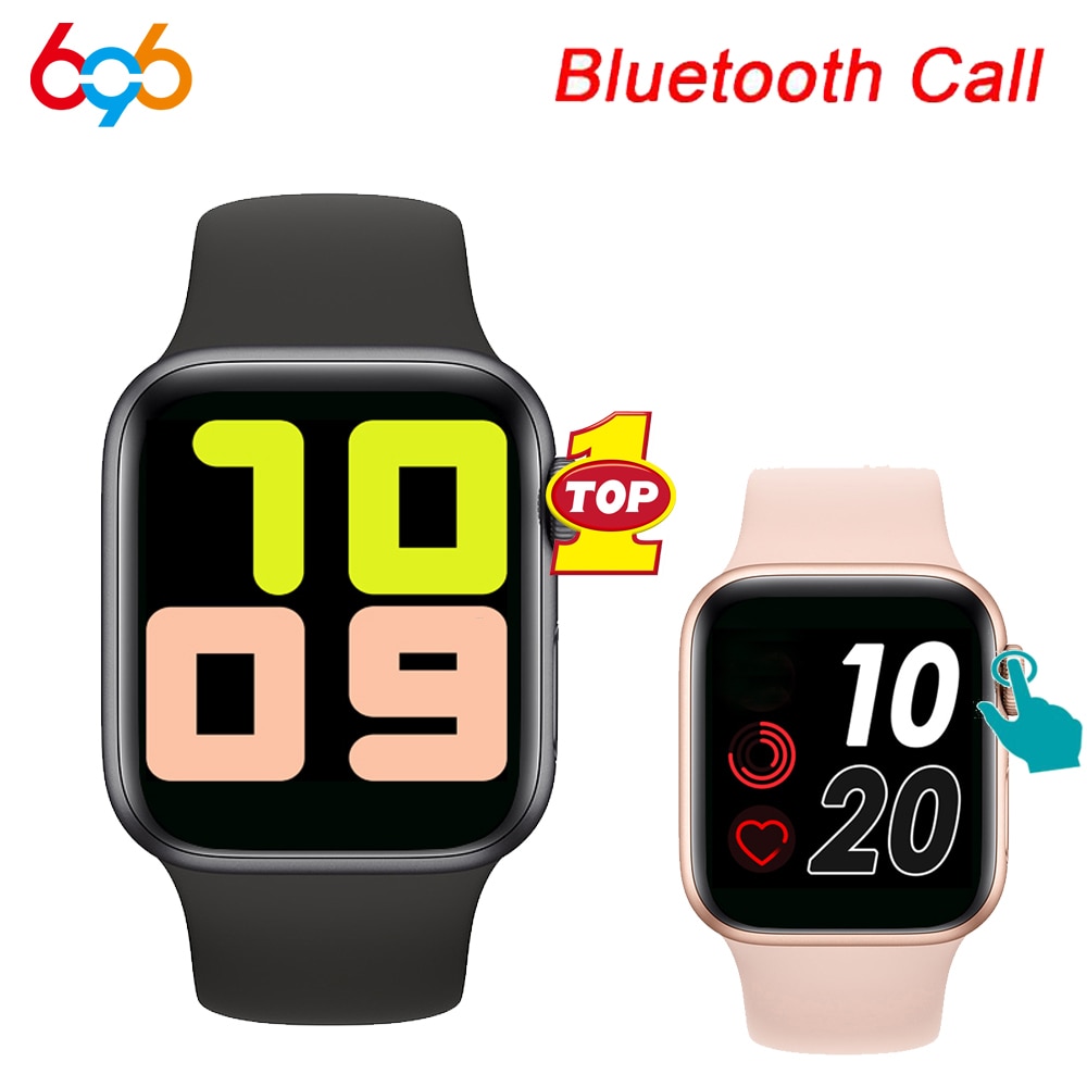 T500 Smart Watch Series 5 Bluetooth Call 44mm Smartwatch Change Strap Heart Rate Monitor for IOS Android Phone PK IWO 12 8