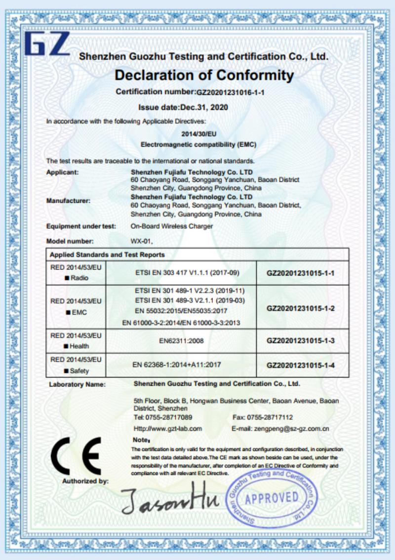 Wireless Car Charger For iPhone 12 mini Charger For iPhone12 Pro Max Phone Holder 15W Fast Charging Charger