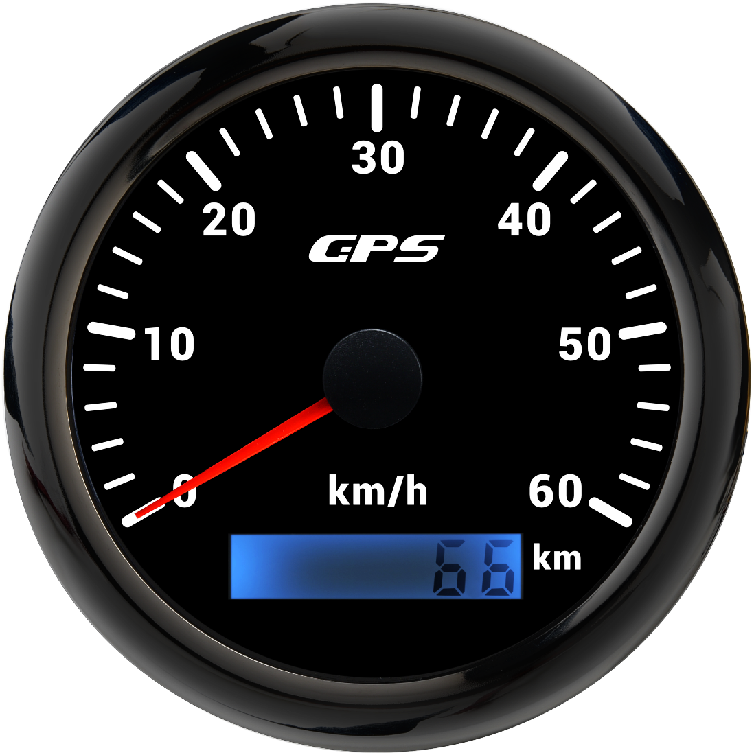 Universal 85 MM GPS Tacho Gauge 7 Farbe Led-hintergrundbeleuchtung Für Motorrad Marine Boot Lkw 60 Kmh 200 Kmh geschwindigkeit Gauge Meter: Armee Grün