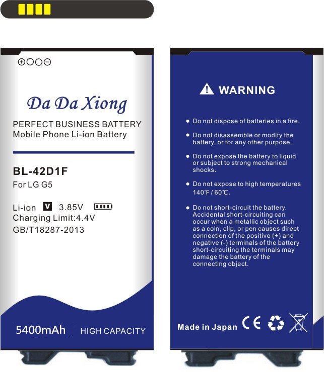 Da Da Xiong 5400Mah BL-42D1F Batterij Voor Lg G5 H850 H820 H830 H831 H840 H868 H860N H860 LS992 US992 f700L F700S F700k VS987