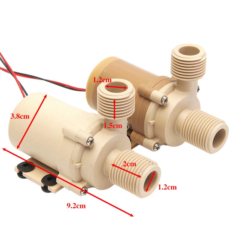 1 st solvattenpump  dc 12v/24v 5m st vattenborstlös motorcirkulationspump högtrycks-/livsmedelspump