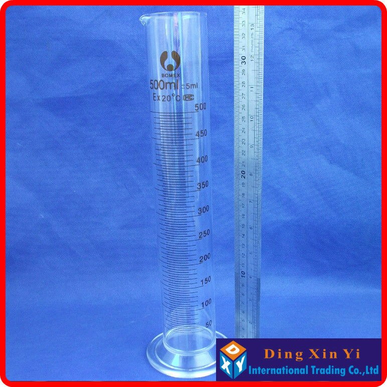 500ml glass graduated cylinder, measuring cylinder measuring graduates glass graduate