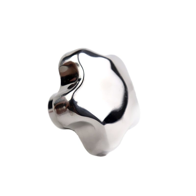 M6/8/10/12/14mm Stainless Steel 304 Female Thread Star Knob Handles Star Shaped Through Hole Clamping Nuts Knobs Plum hand wheel