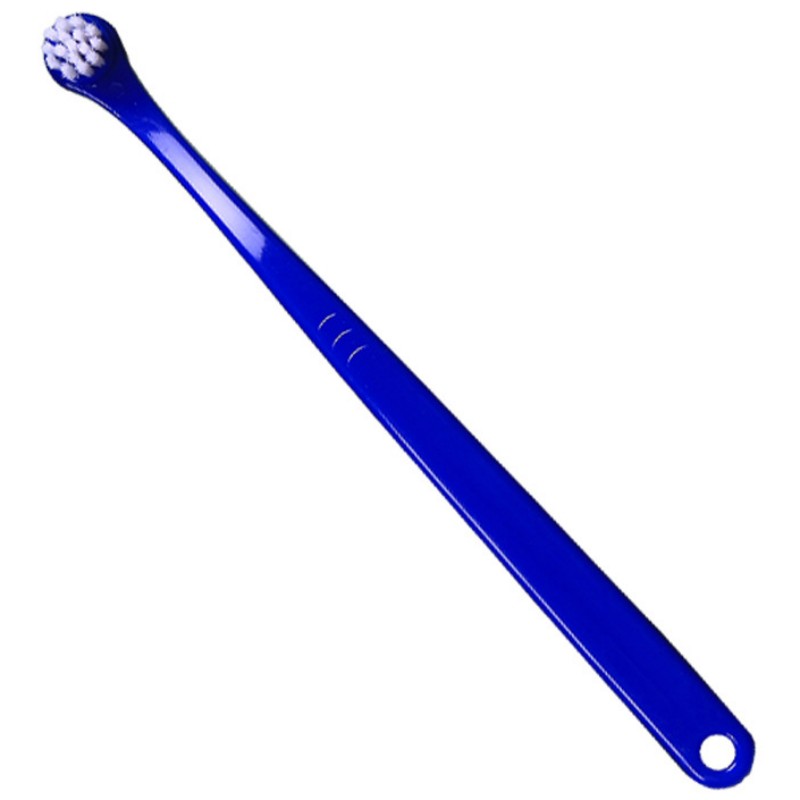 Escova de dentes para cães, cabeça pequena, escova de dentes para animais de estimação, 2 peças, conjunto de limpeza de dentes para cães, cuidados bucais, filhote de cachorro, cabo longo, escova de dentes para gatos: M / Verde claro