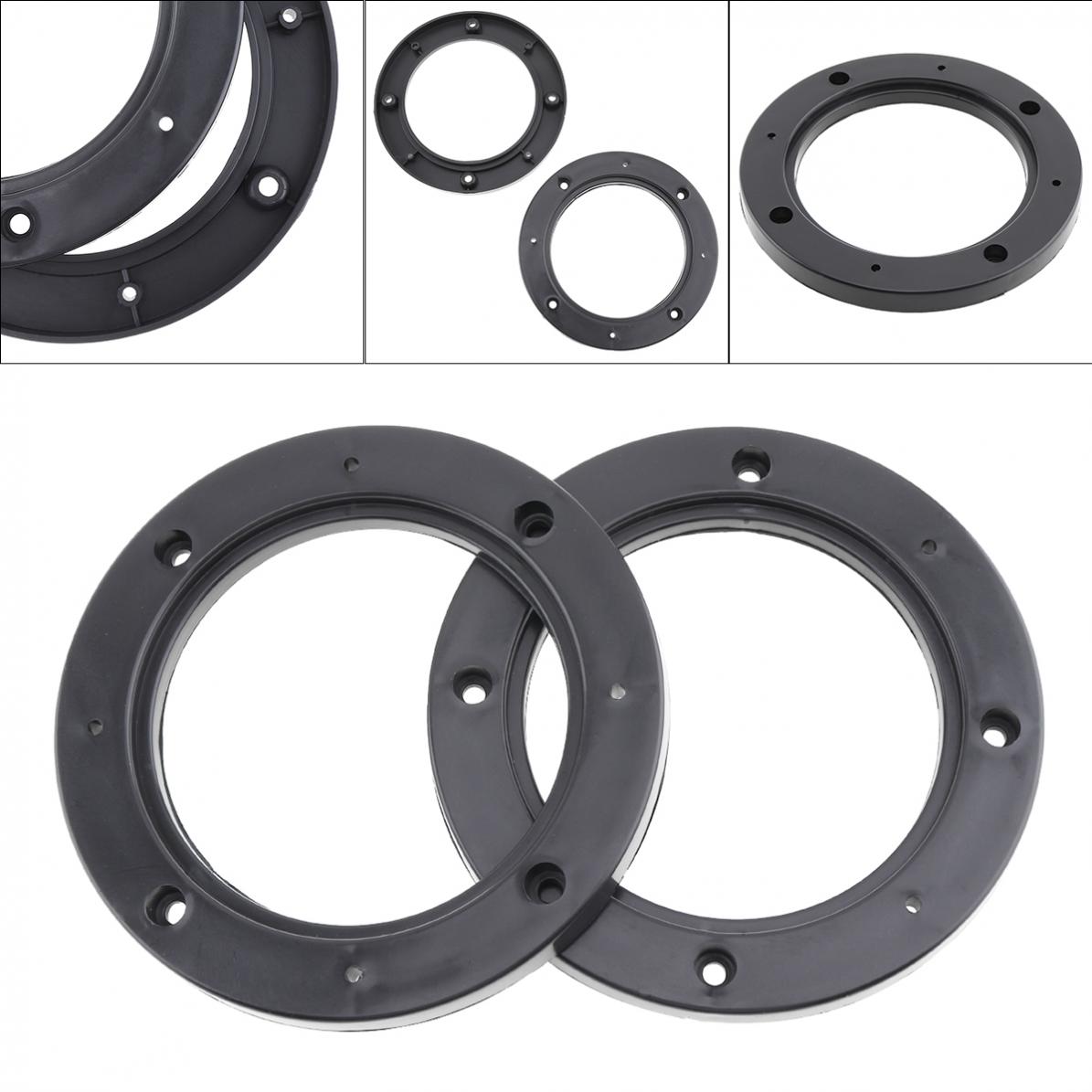 Soportes universales para altavoz de coche de 4 pulgadas, 2 uds., arandela sólida de plástico, resistente al agua, soportes para altavoces