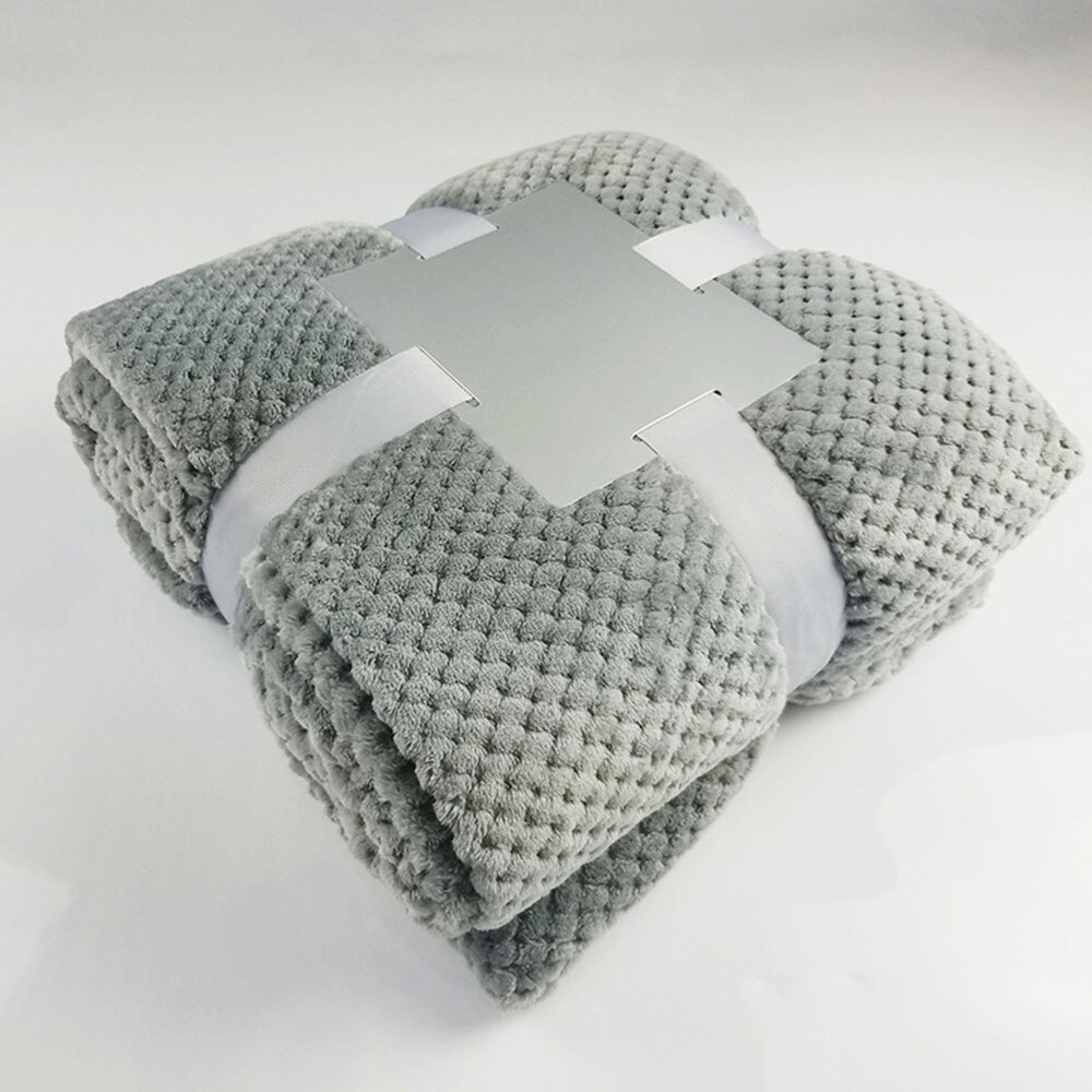 3D Fluffy Super Soft Kids Bed Spread Pink Blue Cozy Baby Blanket Spring Toddler Bedding Quilt Coral Fleece Furry Child Blanket: gray