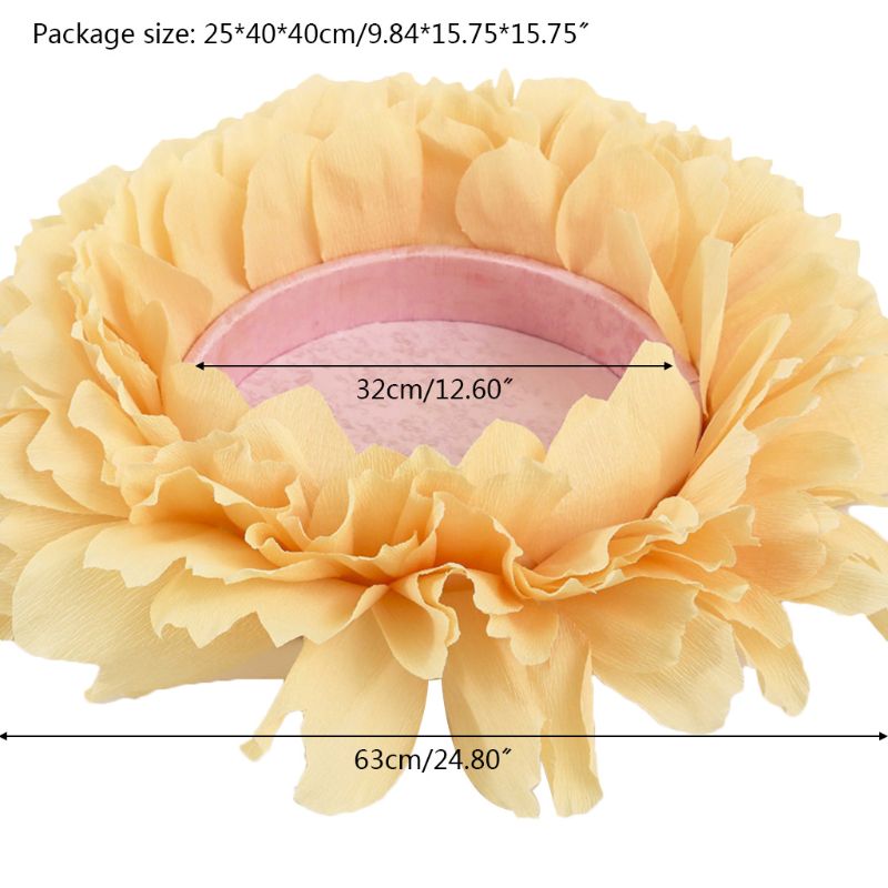 Baby Flower Shaped Posing Container Newborn Big Petal Photography Props Infant Photo Shooting Accessories