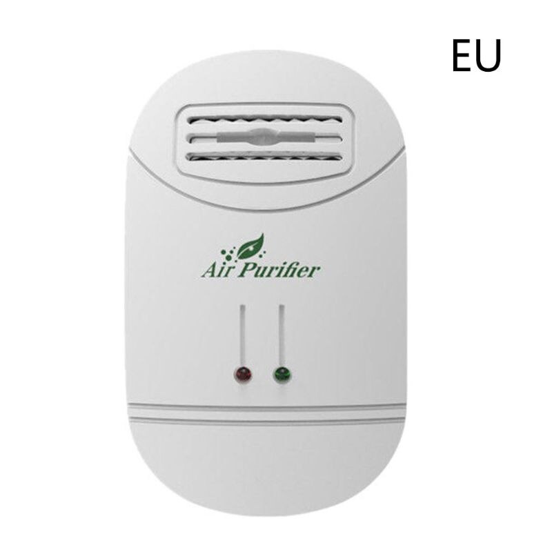 Home Negative Ion Generator AD-Ionizer Air Purifier Remove Formaldehyde Smoke Dust Purification Home Room Deodor Air D0AB: white