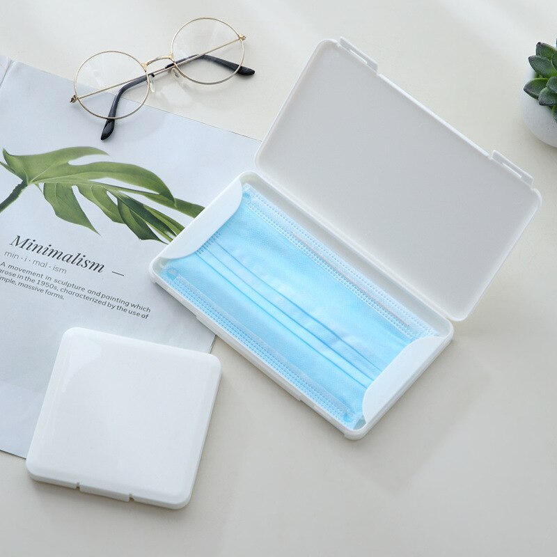 Portable Mask Box Plastic Face Mask Storage Case Boite Rangement Masque Dust Moisture Proof Kids Student Cajas Mascarillas