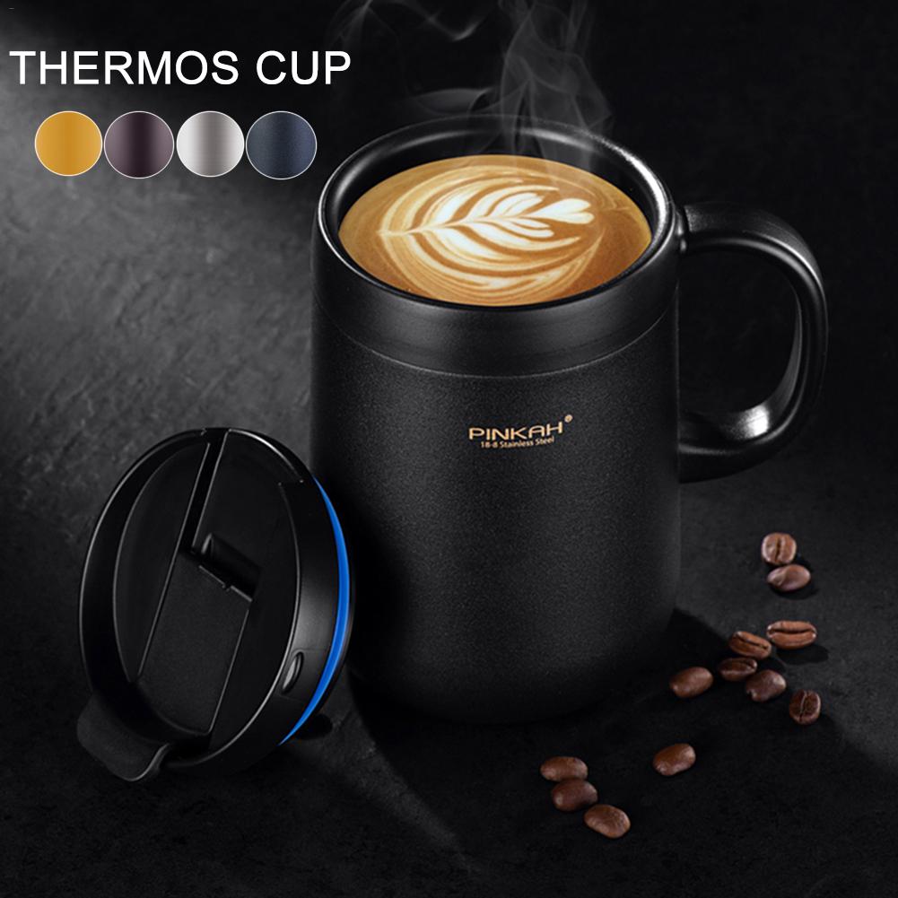 Thermos Mugs 340ml/460ml Business Style Stainless Steel Thermos Mugs Car Vacuum Flasks Coffee Tea Cups Thermol Water Bottle