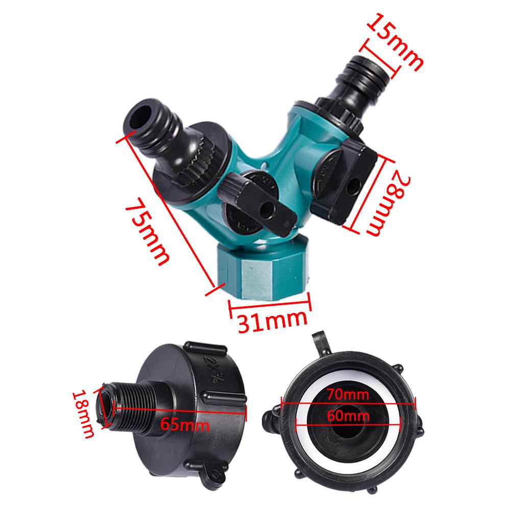 IBC Adapter Garden Water Tank Connector Rainwater Tank Adapter Tap Water Connectors Garden Supplies Connection Drain #D: I