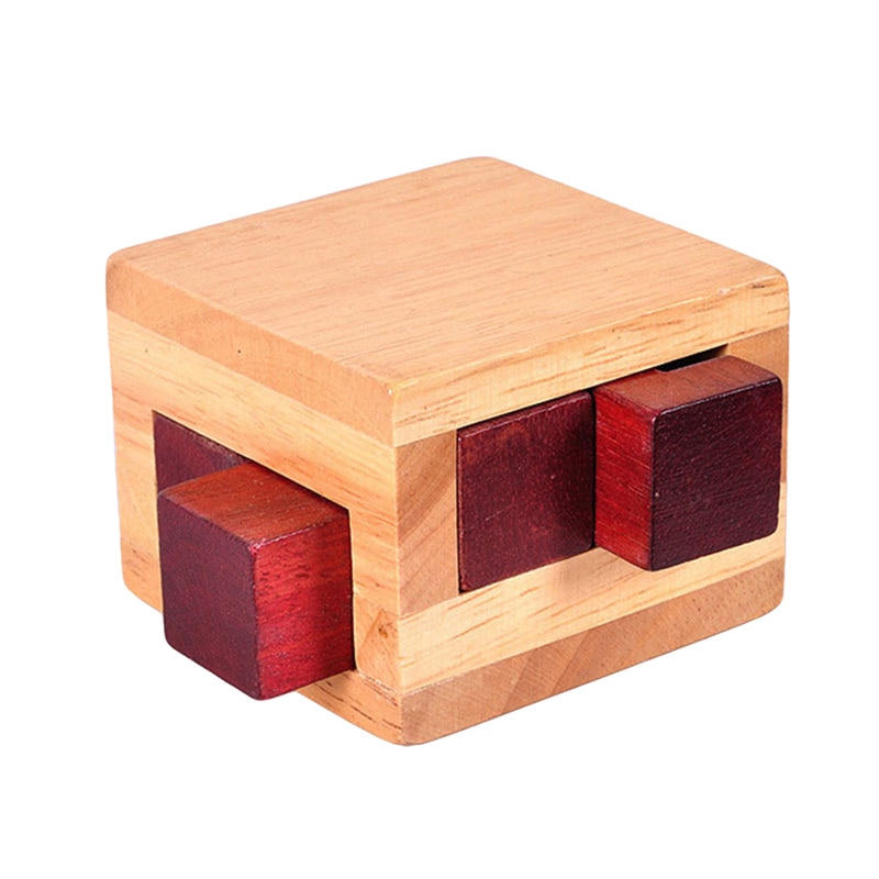 Luban Lock juguetes de IQ caja mágica de madera juego de rompecabezas para niños adultos juguete entrenamiento cerebro juego de rompecabezas juguete educativo