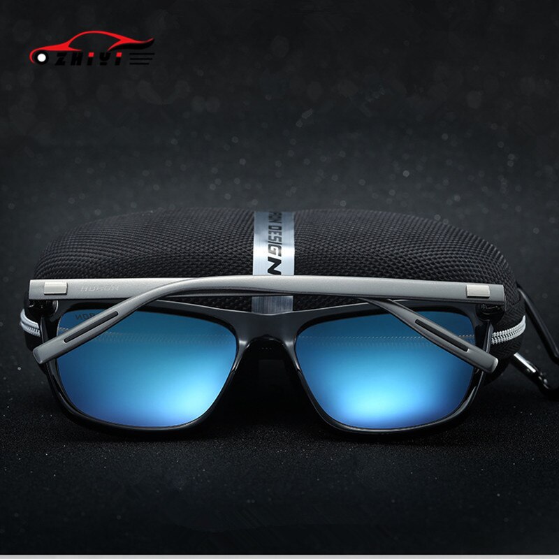 Zhiyi unisex natbriller til kørsel solbriller aluminium drivere nattesyn glasse polariseret fiskeri solbriller