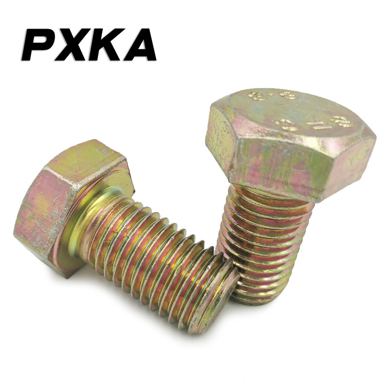 M20 8.8 grade couleur zinc vis hexagonale boulon M20 * 30-35-40-50-60-70-150