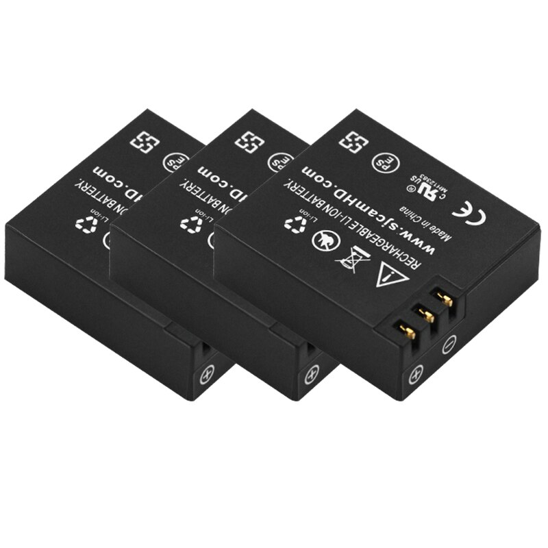 original SJCAM sj4000 battery sj5000 sj6000 battery + USB 3lots battery charger for SJCAM sj 4000 5000 6000 SJ M10 camera: 3battery