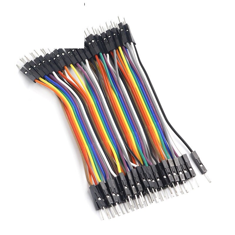200pcs 10cm 2.54mm 1pin Man op Man jumper wire Dupont kabel voor Arduino