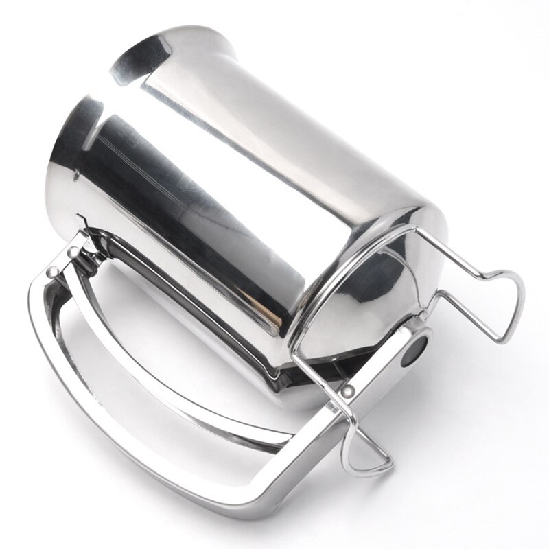 Stainless Steel Pastry Funnel Handheld Cake Making Separator Kitchen Tool Durable Practical Home Heat Resistant Batter Dispenser