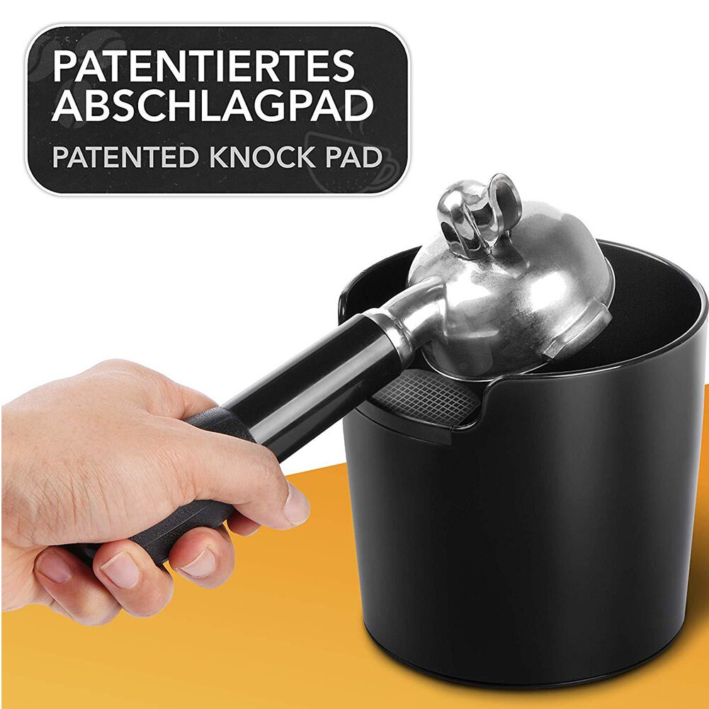 Dump Bin Shock Absorbent Coffee Grind Knock Box Recycling ABS Waste Storage Easy Clean Bar Accessory Machine Barista