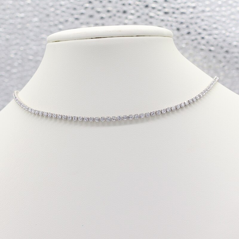 Weihnachten Regenbogen CZ Shiny Wassertropfen Choker Charme Halsketten Charming Frau Hochzeit Party Geburtstag Halsband Schmuck: D style