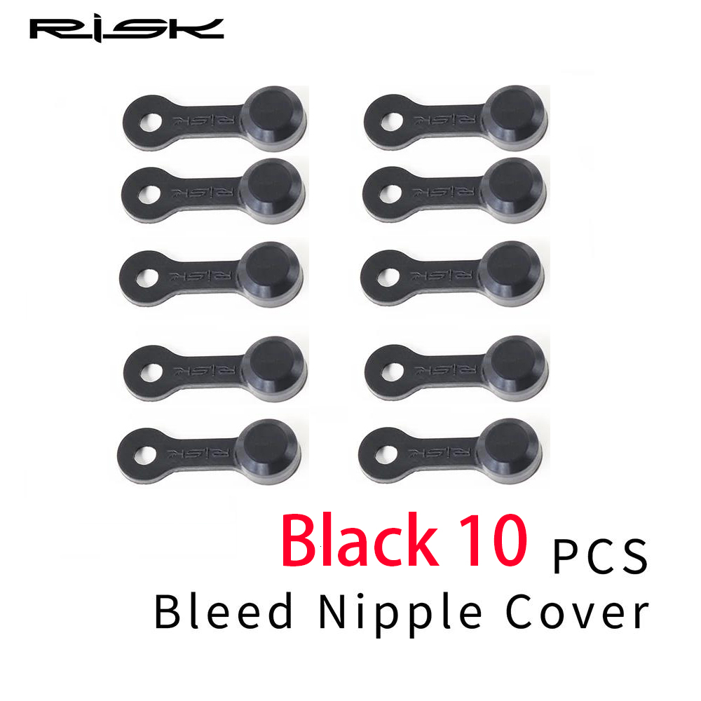 RISK MTB Bike Silica Gel Bleed Nipple Cover Dust Cap Mountain Bicycle Oil Nipple Set For XT Oil Disc Brake Clamp Accessories: PURPLE