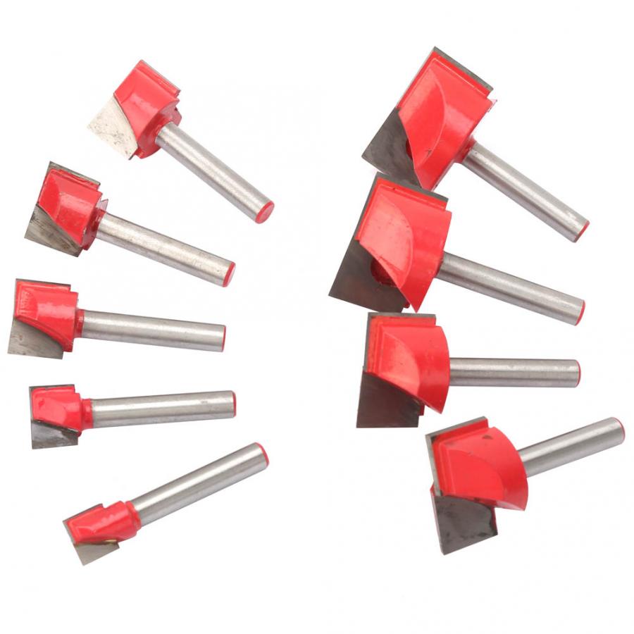 9Pcs High Accuracy 6 Shank Woodworking Engraving Router Bit Cutting Tool Accessories Wood Cutter Router Bit