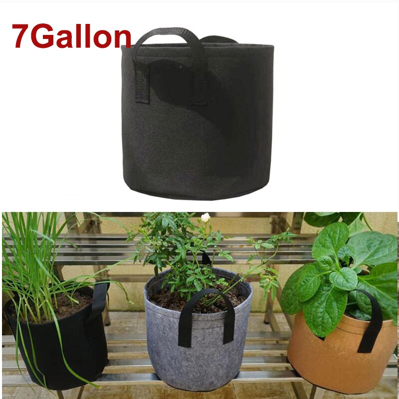 7 Gallon Plantaardige Zak Bloem Groeien Potten 7gal Aardappel Tomaat Zaad Gardenhandle Groente Stof Eco-vriendelijke Tuin Gereedschap