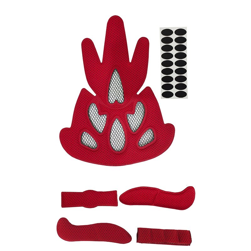 Éponge Protection vélo Velcro doublure moto équitation casque Velcro doublure éponge Protection intérieure coussinet 1/2/4 ensemble d'équitation