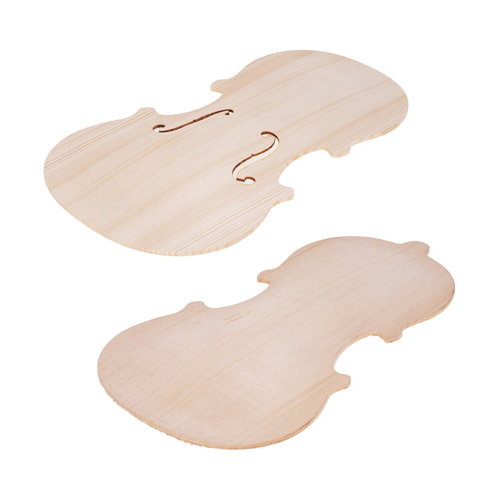 Handcraft-tablero frontal de abeto de violín sin terminar, tablero trasero de Arce, madera maciza para 4/4 violines