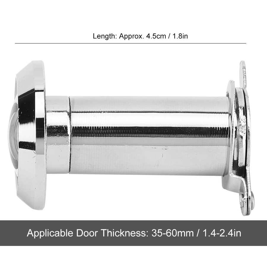 2Stck 220 ° Weitblick Winkel Tür Zuschauer Heimat Sicherheit Anti-Diebstahl Guckloch Verstellbare Glas Objektiv Mit Zurück abdeckung 14/16mm Offene See