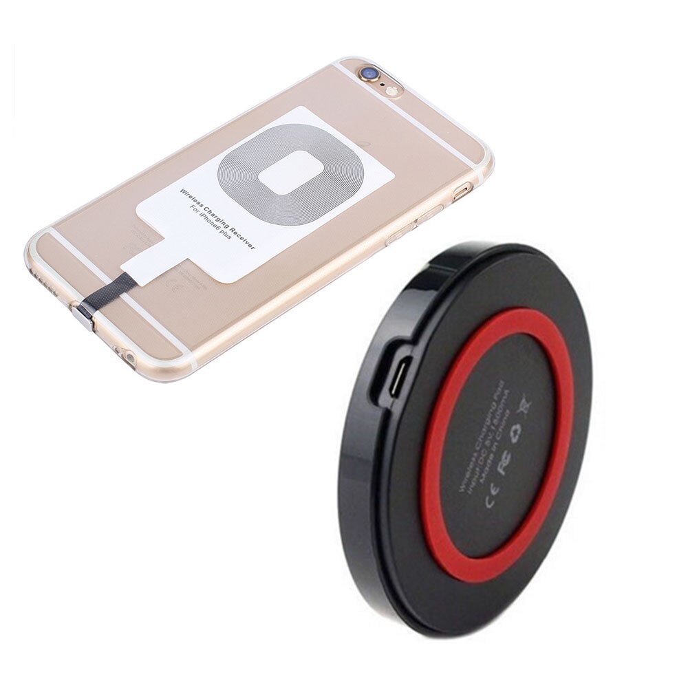 QI Draadloze Oplader Opladen Pad Met Draadloze Oplader Ontvanger Voor iPhone Samsung Xiaomi Huawei Type C Micro USB Telefoon Oplader