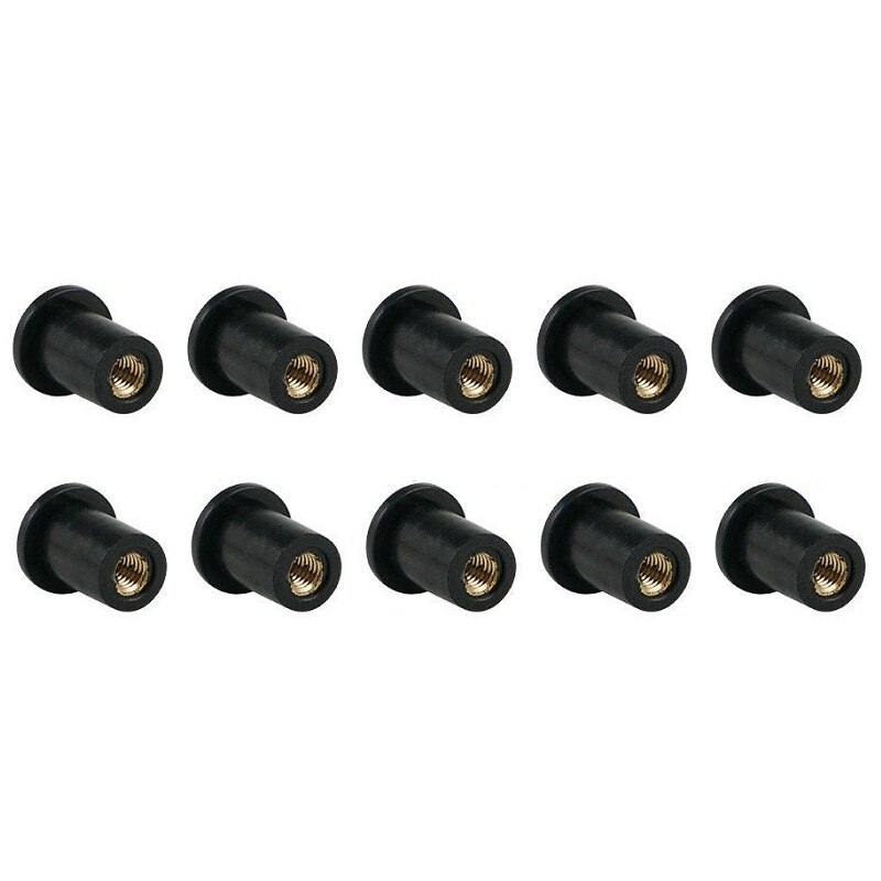 Motorfiets M4/M5/M6 Rubber Goed Noten Blind Sluiting Voorruit Voorruit Kuip Cowl Fastener Schroeven Universele