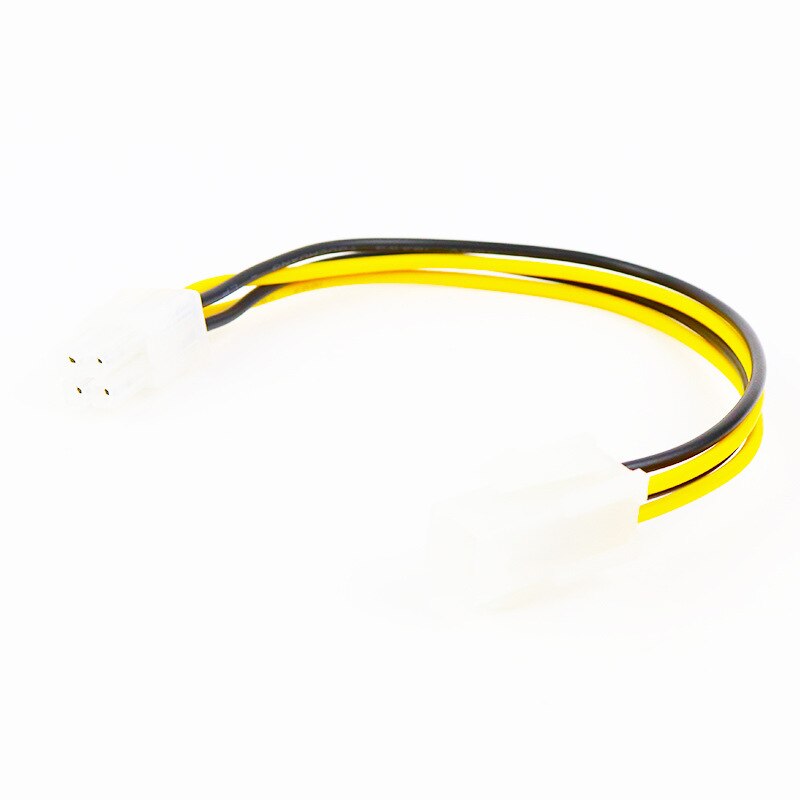 20cm 8" Inch ATX 4 Pin Male To 4Pin Female PC CPU Power Supply Extension Cable Cord Connector Adapter