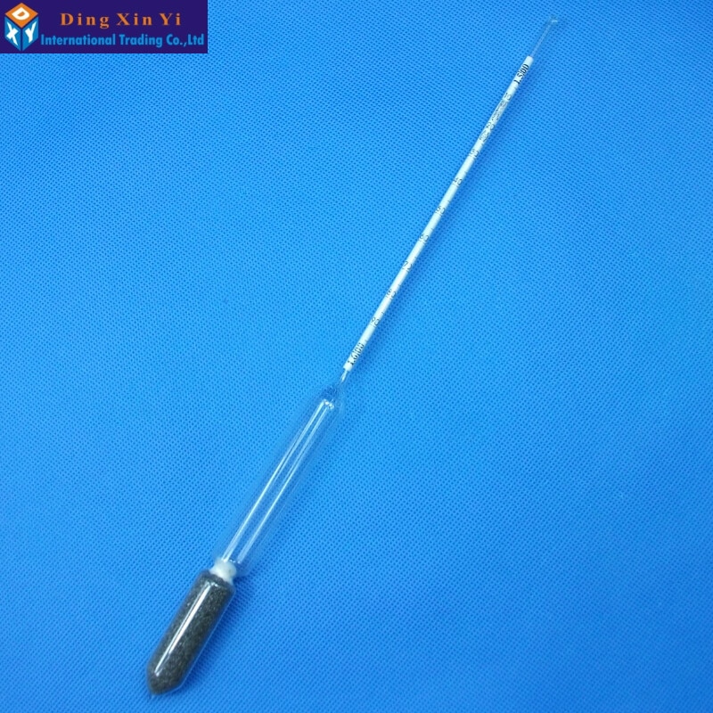 2PCS/lot 1.5-1.6/m3 glass hydrometers glass Densitometers liquid hydrometer densimeter Density Meter