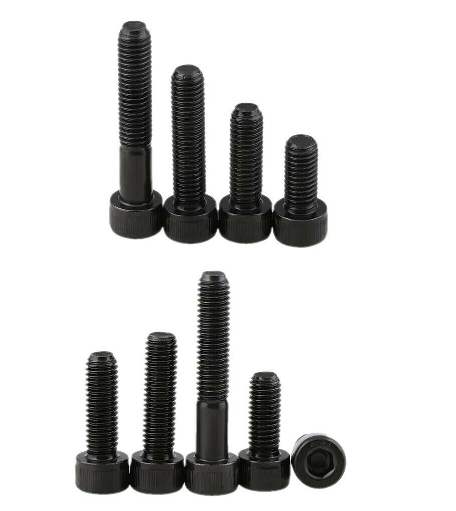10 stuks  m4 zwarte inbusschroeven 12.9 hoge sterkte cilinderkopbouten volledige draad