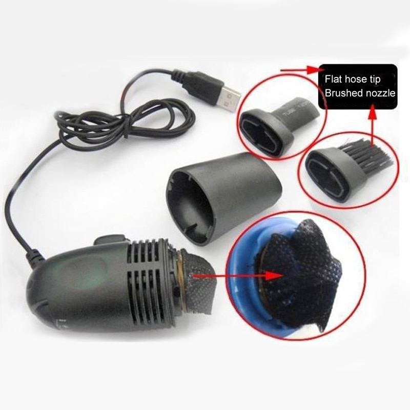 Mini Computer Toetsenbord Kantoor Computer Cleaners Toetsenbord Borstel Schoon Computer Gereedschap Stofzuiger USB Stofreinigingsmachine Draagbare