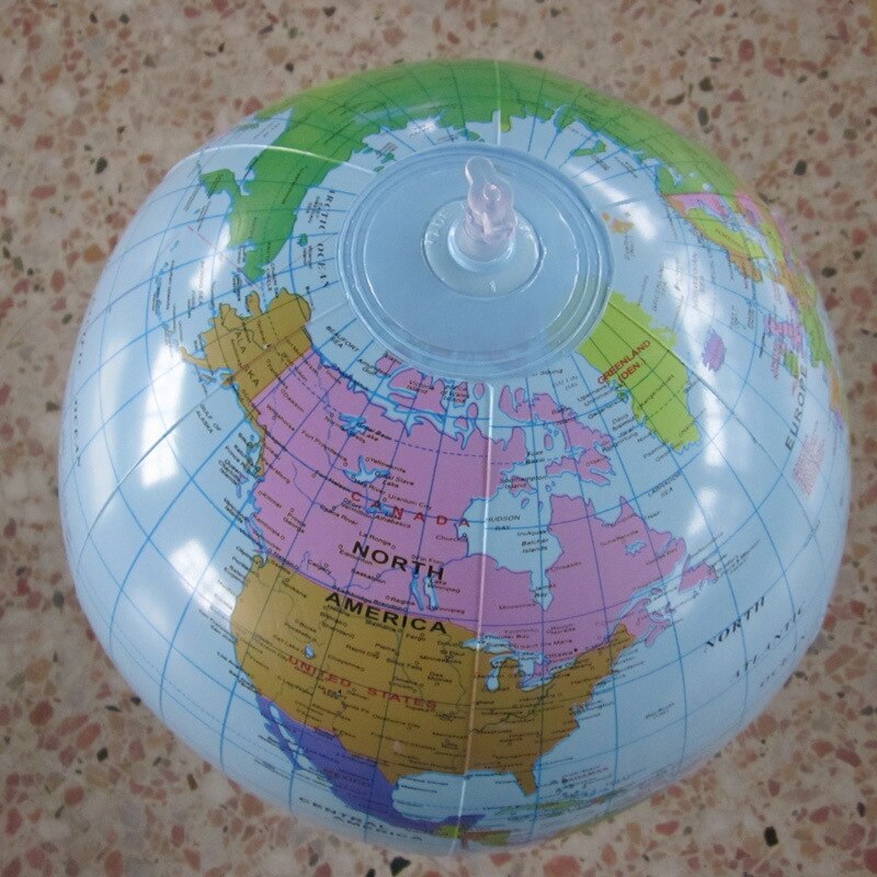 Manufacturers Currently Available 16 Inches Inflatable Globe English PVC Inflatable Tellurion Stented Hole Earth Instrument: Default Title