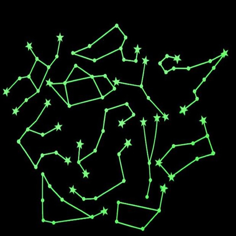 Constellation stickers Glow in the Dark Toys for kids Luminous Star constellation Stickers Bedroom Sofa Fluorescent Painting Toy